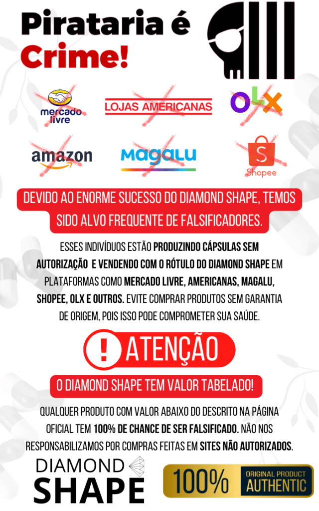 Alerta de Pirataria - Diamond Shape