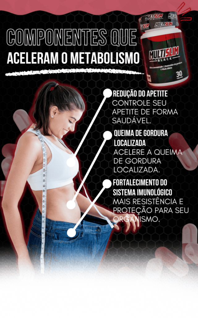 Componentes do MultiSlim Black - Benefícios para o Metabolismo