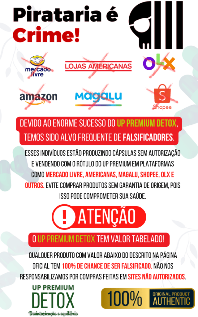 Aviso Sobre Pirataria - Up Premium Detox