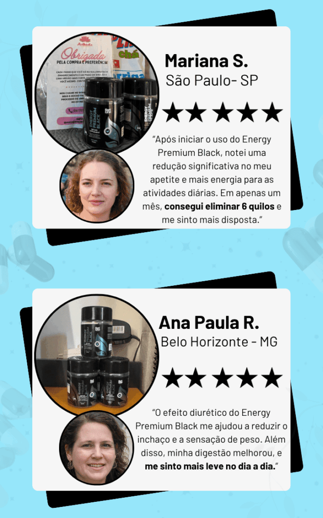 Depoimentos de Clientes sobre o Energy Premium Black