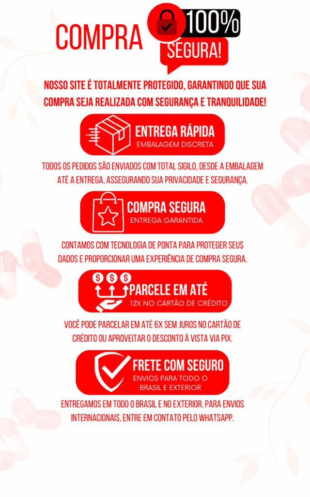 Compra 100% segura com entrega rápida, sigilosa e parcelamento facilitado