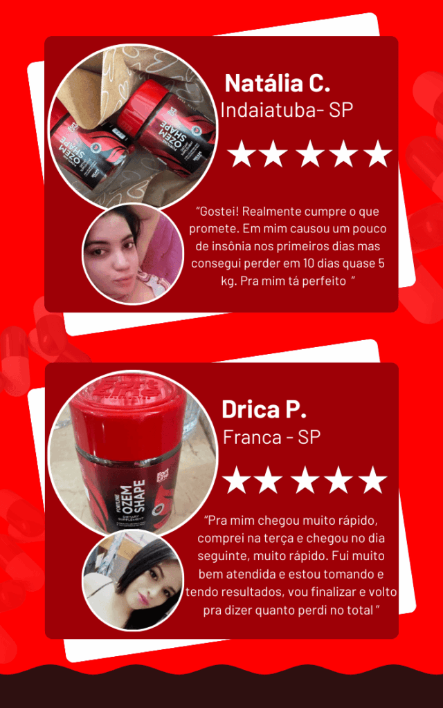 Depoimentos de Natália C. e Drica P. sobre Ozem Shape