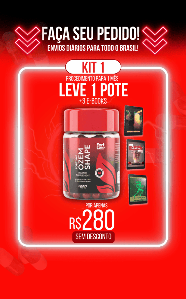 Kit 1 do Ozem Shape com 1 pote e 3 e-books por R$280